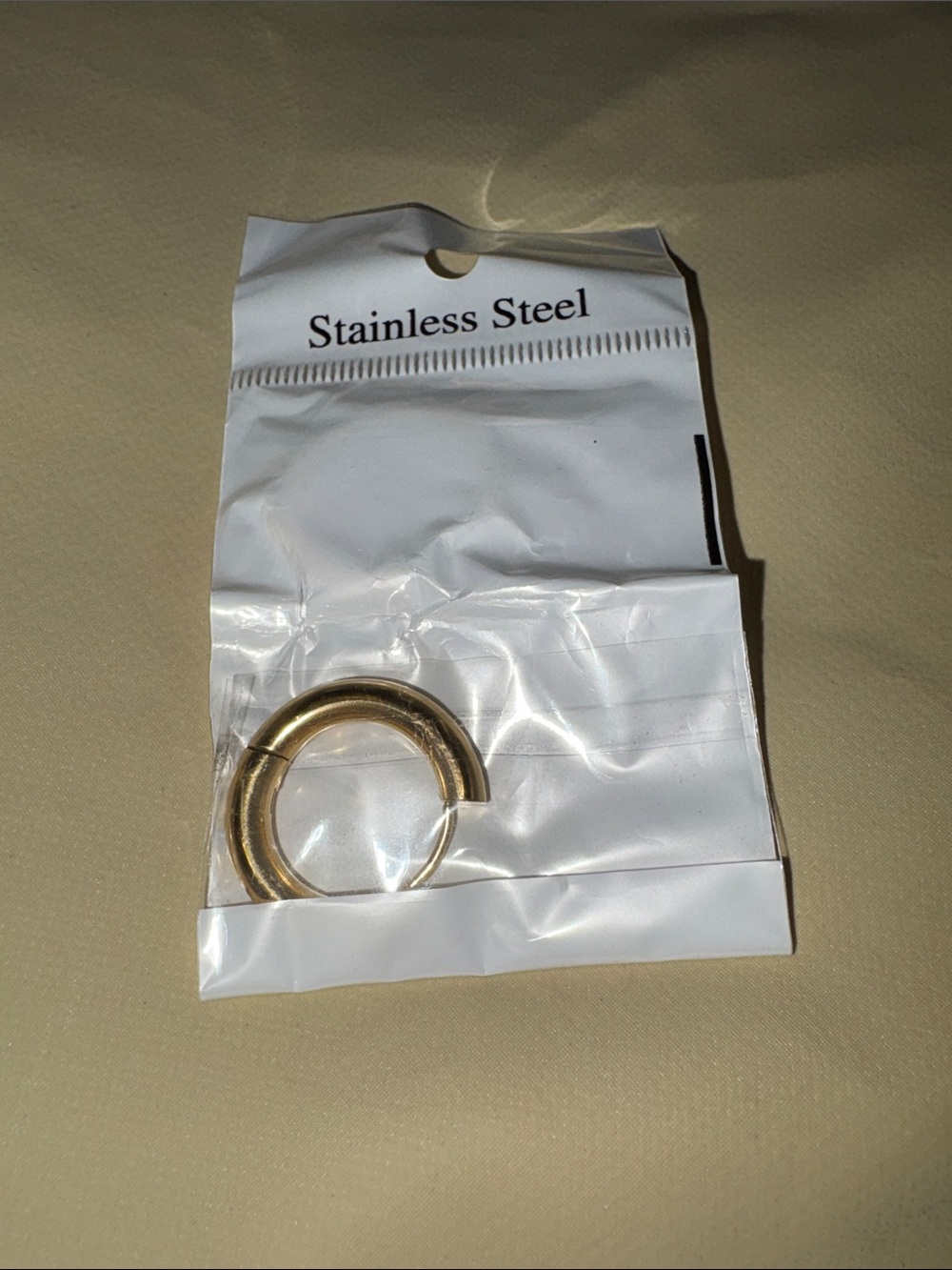 Gold-Tone Stainless Steel Key Ring Hoop - Women’s Card & Key Holder